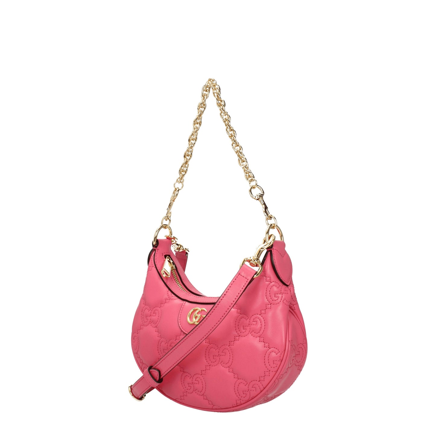 Gucci Shoulder Bags Women Leather Pink