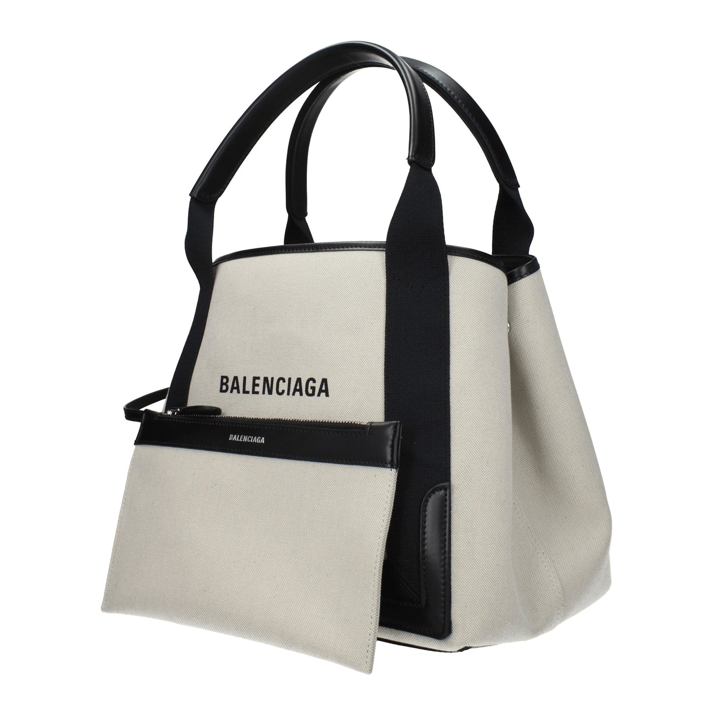 Balenciaga Handbags Women Fabric  Beige/Black