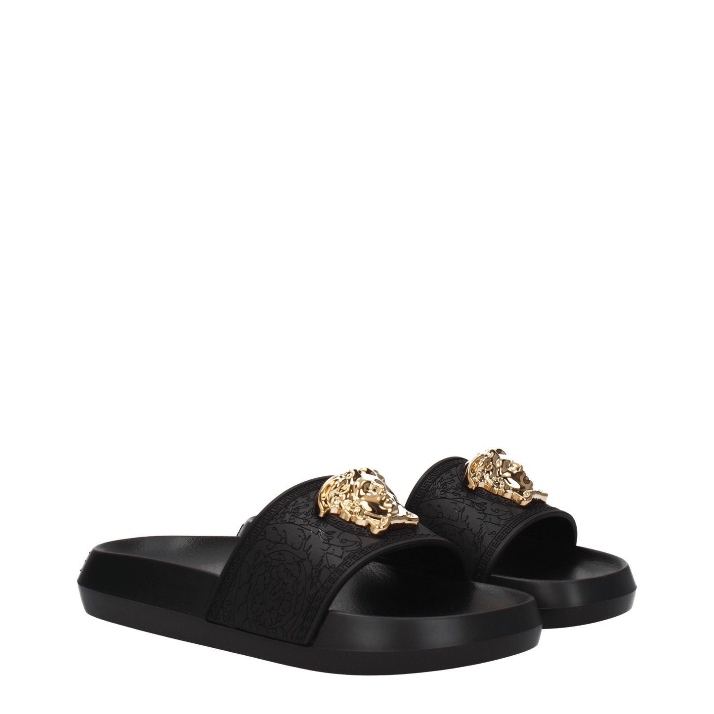 Versace Women's Sandals & Slippers in Rubber Black