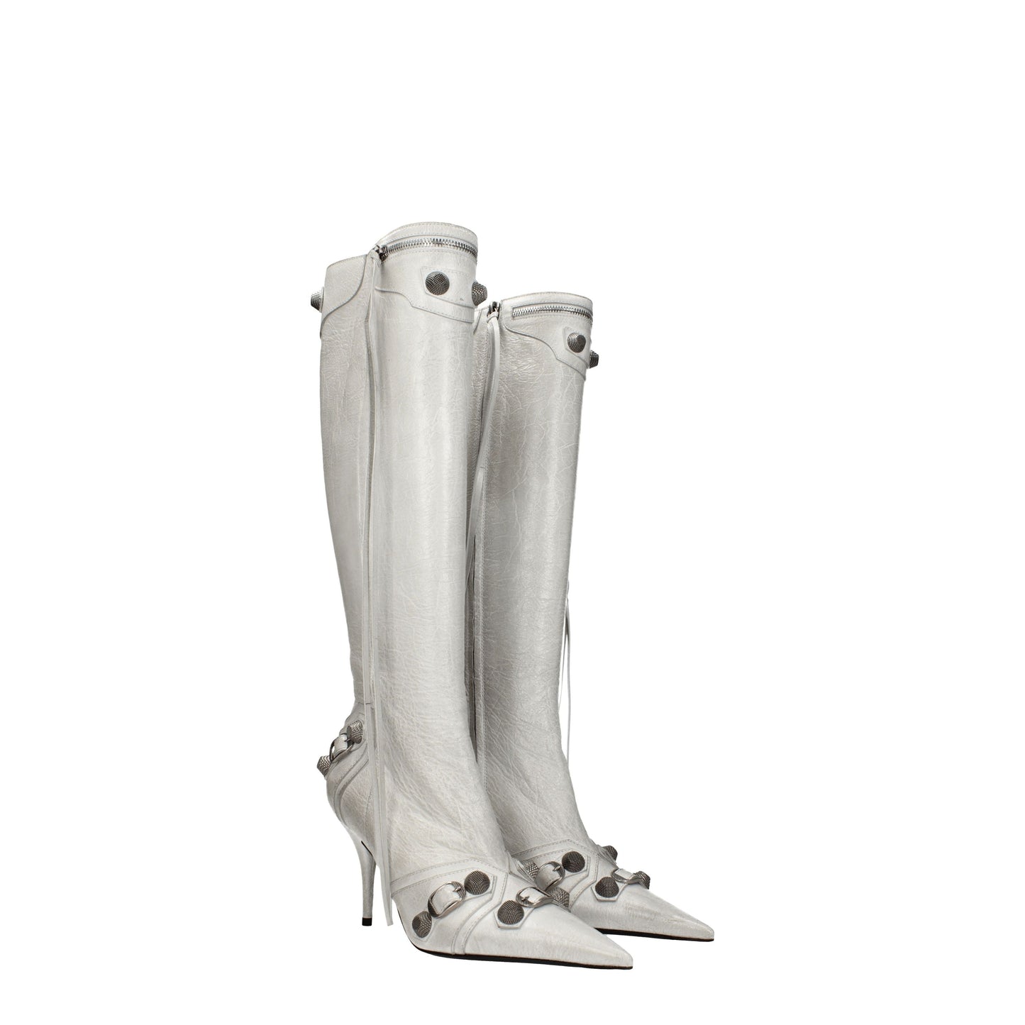 Balenciaga Women's Boots in Leather Gray