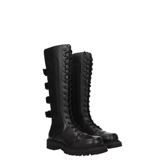 Christian Dior Women's Boots in Leather Black