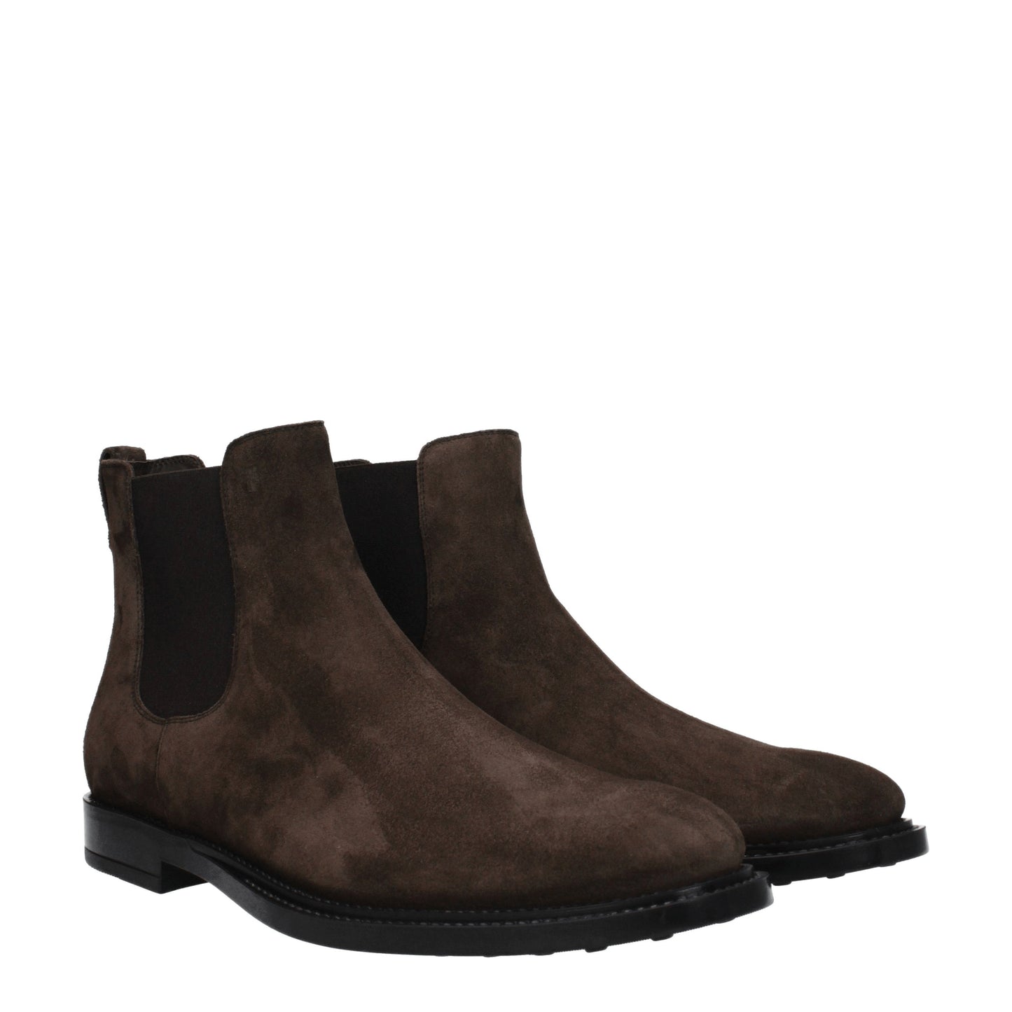 Tod's Men's Boots in Suede Brown/Dark Brown