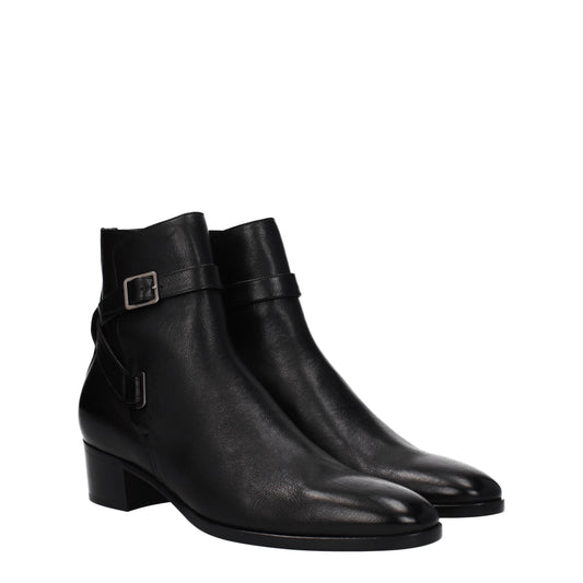 Saint Laurent Men's Ankle Boots Leather