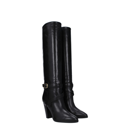 Celine Women's Boots in Leather Black