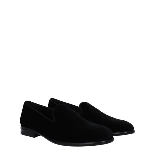 Dolce&Gabbana Men's Loafers in Velvet Black