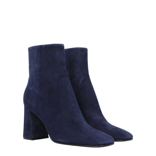 Sergio Rossi Women's Boots in Suede Blue