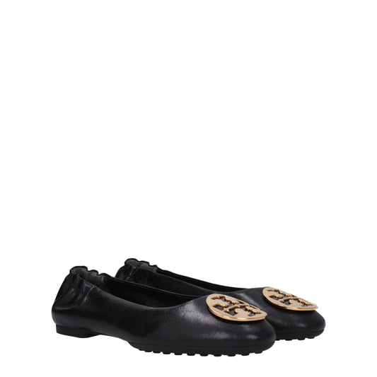 Tory Burch Women's Ballet Flats in Leather Black