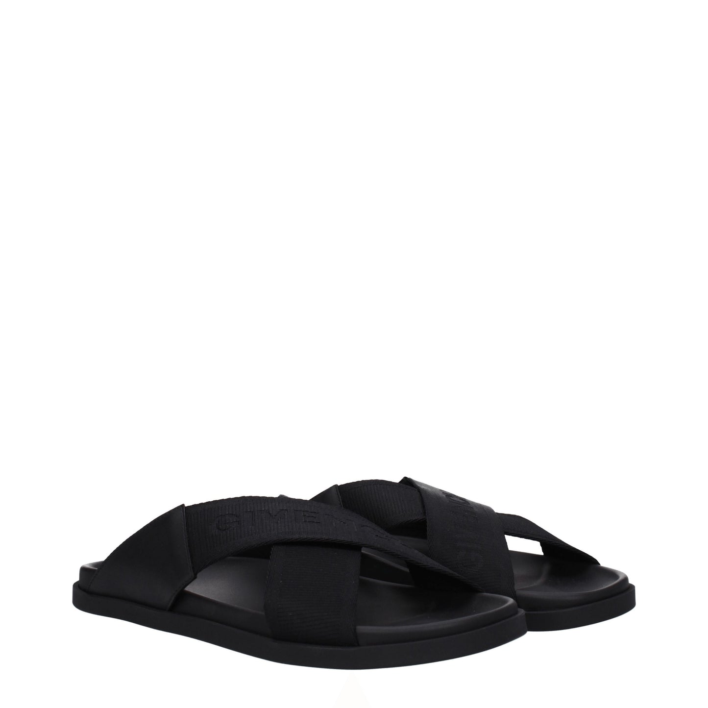 Givenchy Sandals & Slippers Men Fabric  Black