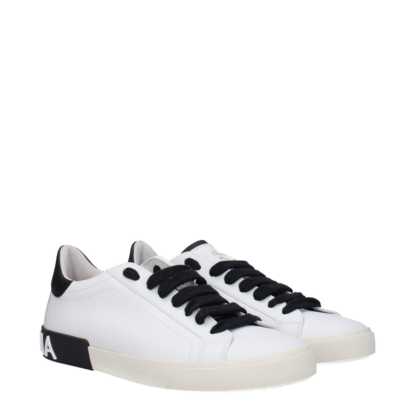 Dolce&Gabbana Men's Sneakers in Leather White/Black