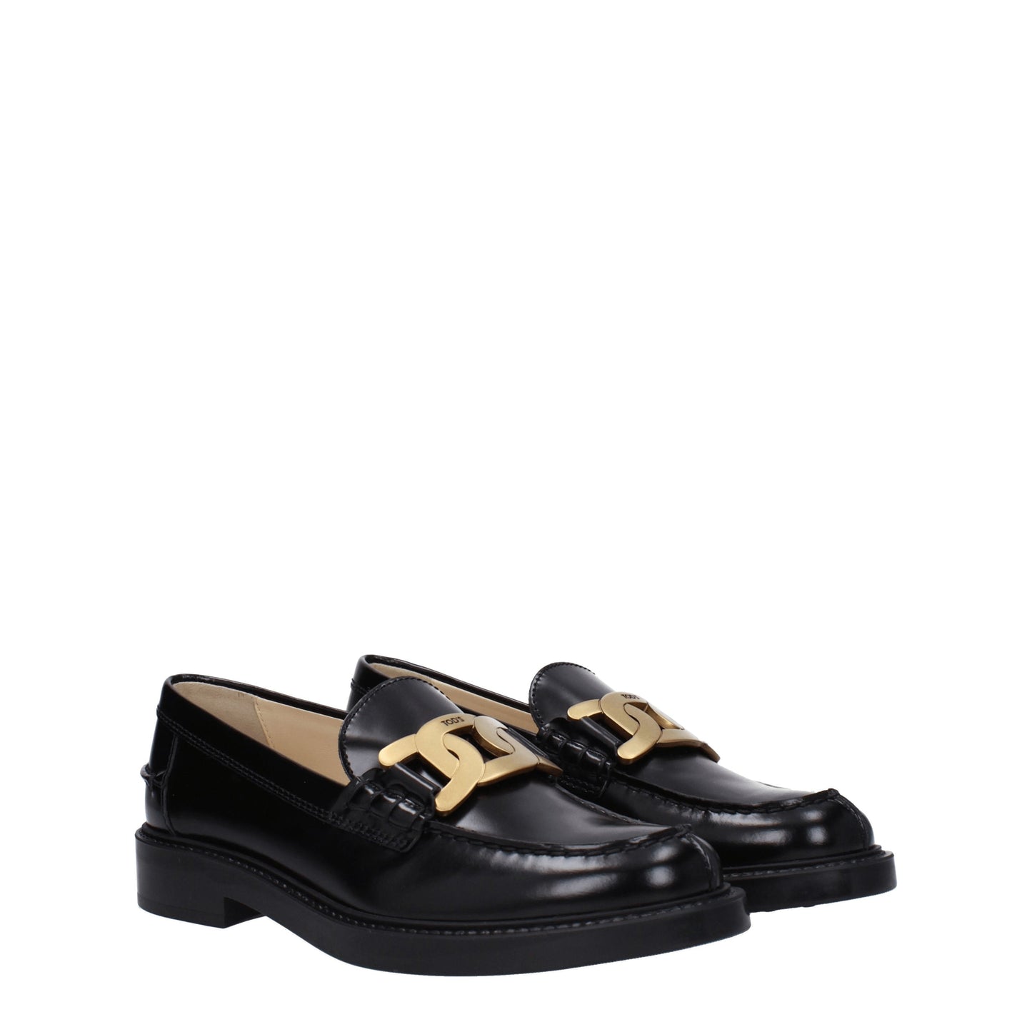 Tod's Women's Loafers in Leather Black