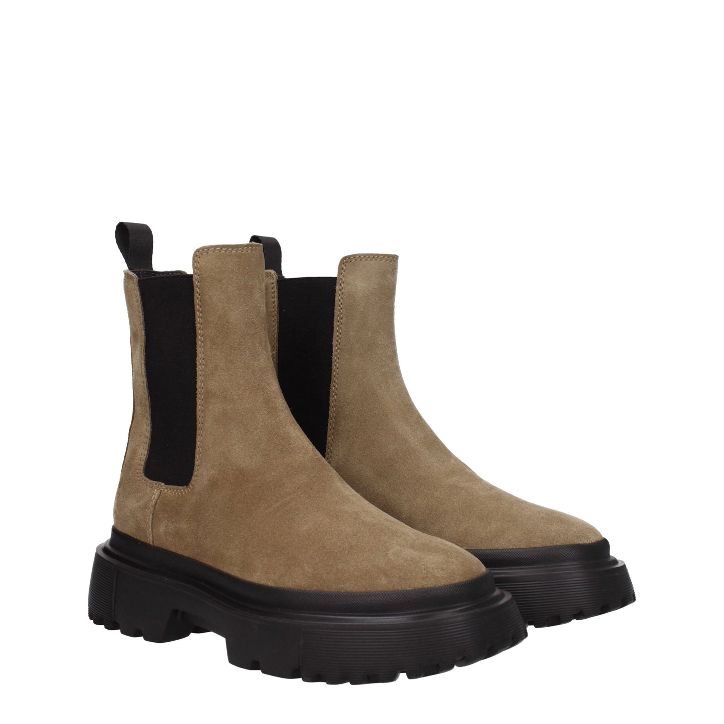 Hogan Women's Boots in Suede Brown