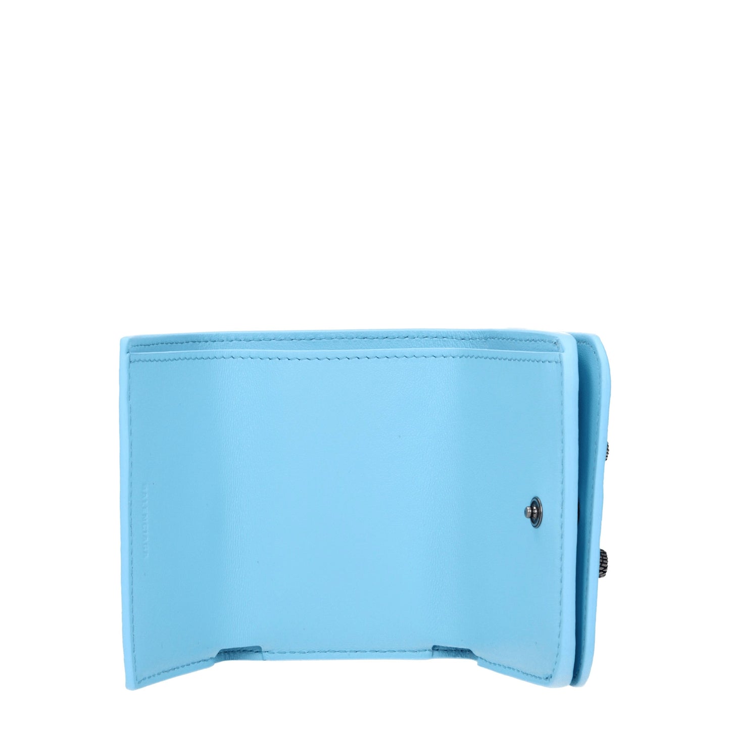 Balenciaga Wallets Women Leather Heavenly/Sea