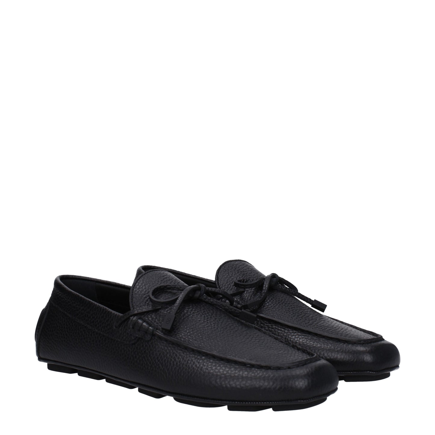 Valentino Garavani Men's Loafers in Leather Black