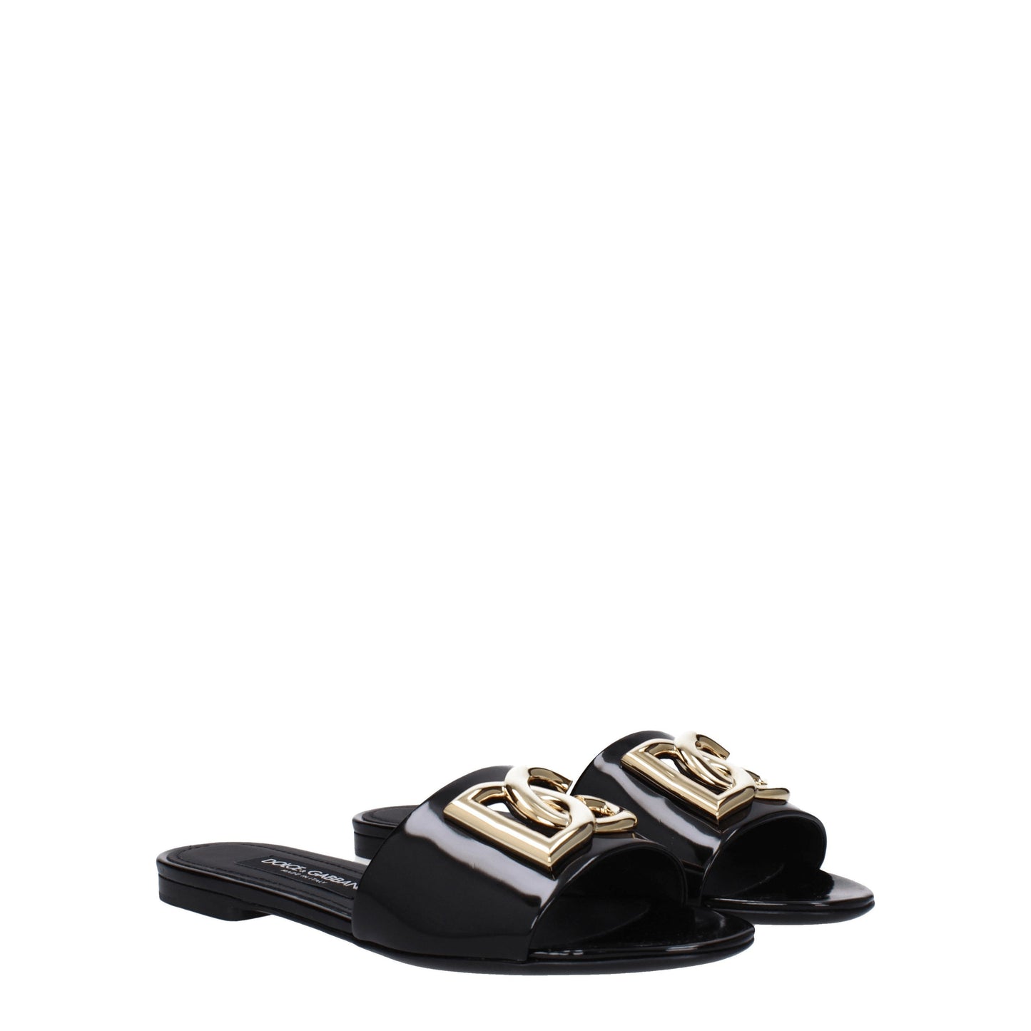 Dolce&Gabbana Women's Sandals & Slippers in Leather Black