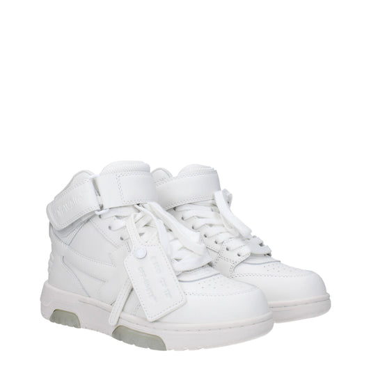 Off-White Women's Sneakers in Leather White