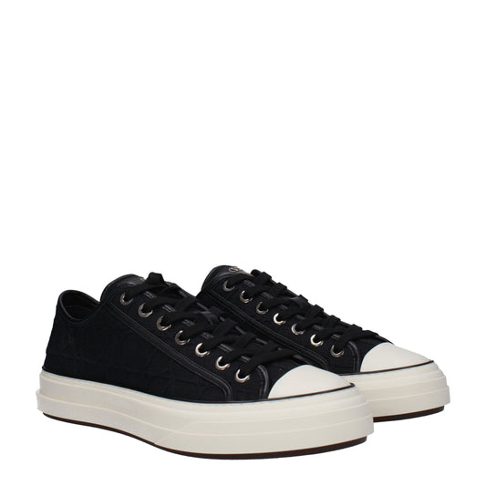 Valentino Garavani Men's Sneakers in Fabric  Black