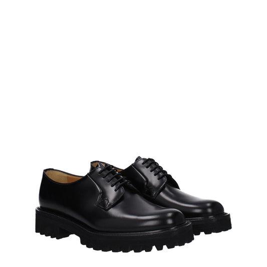 Church's Women's Lace ups in Women Leather Black