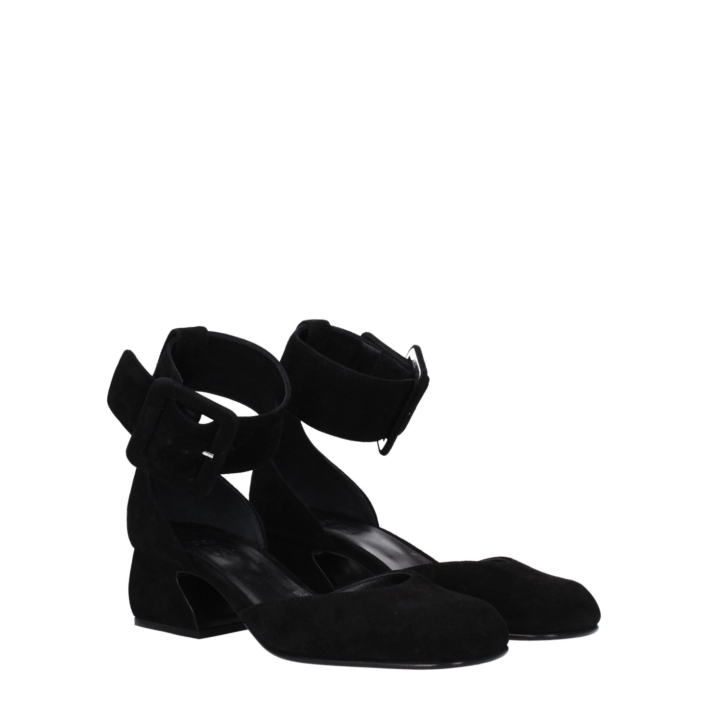 Sergio Rossi Women's Sandals in Suede Black