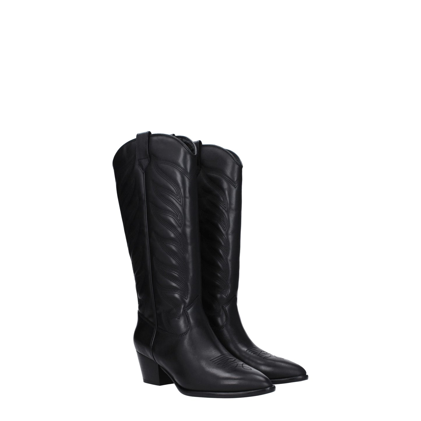 Ash Women's Boots in Leather Black