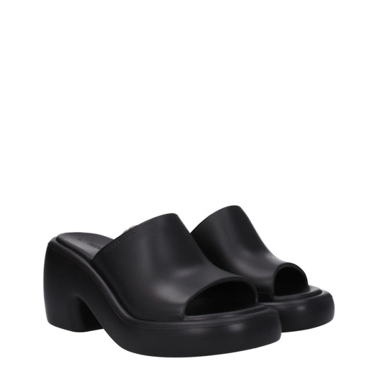 Salvatore Ferragamo Women's Sandals in Rubber Black