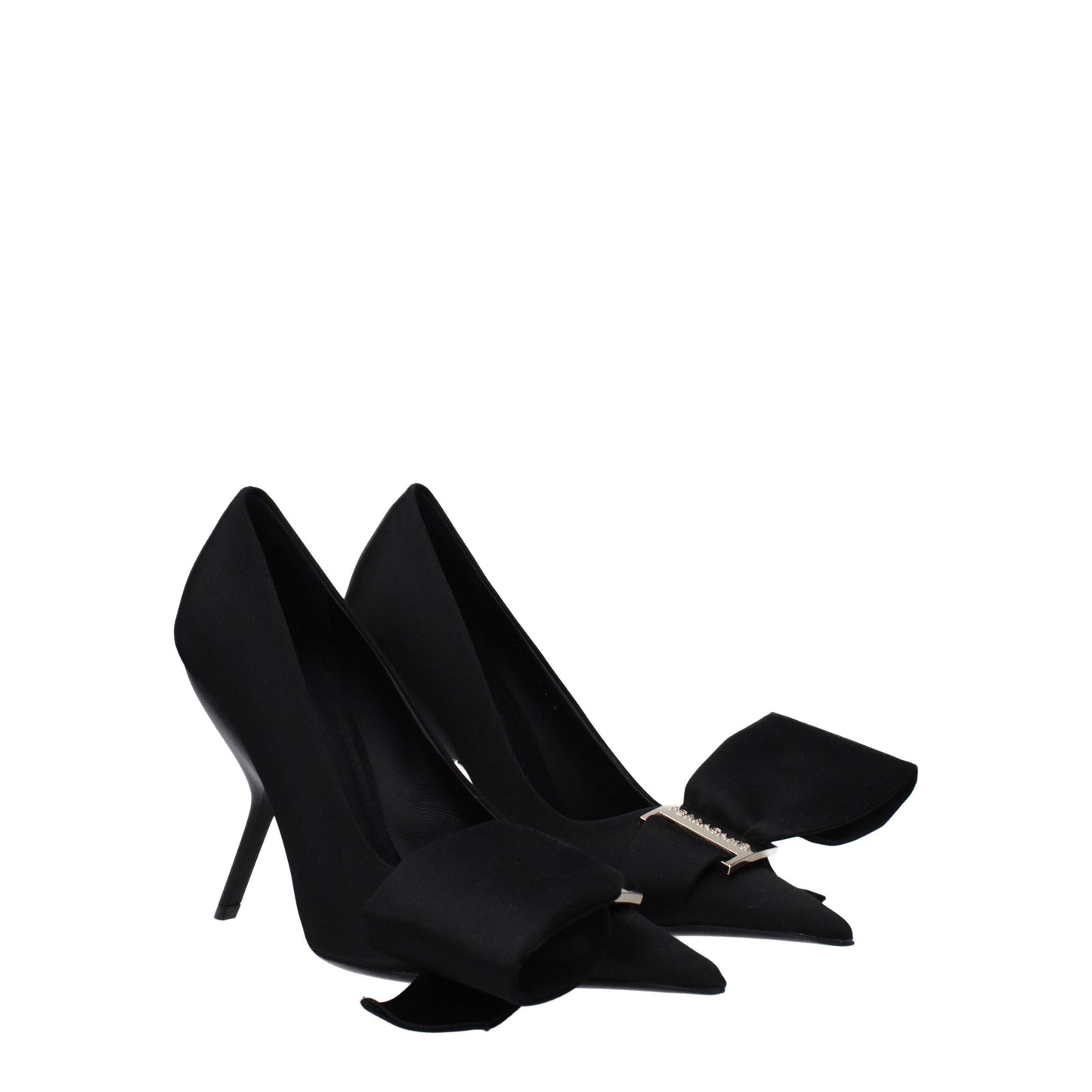 Salvatore Ferragamo Women's Pumps in Satin Black