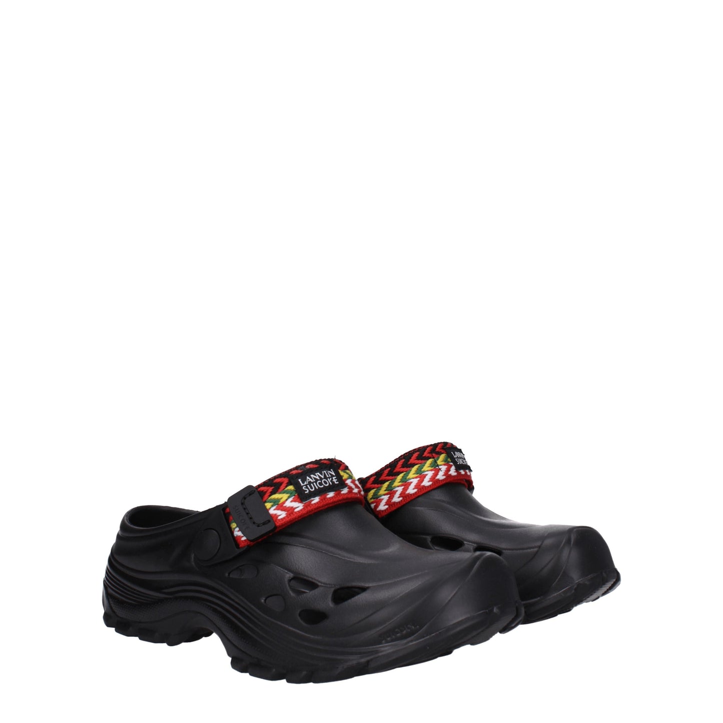 Lanvin Sandals & Slippers Men Rubber Black