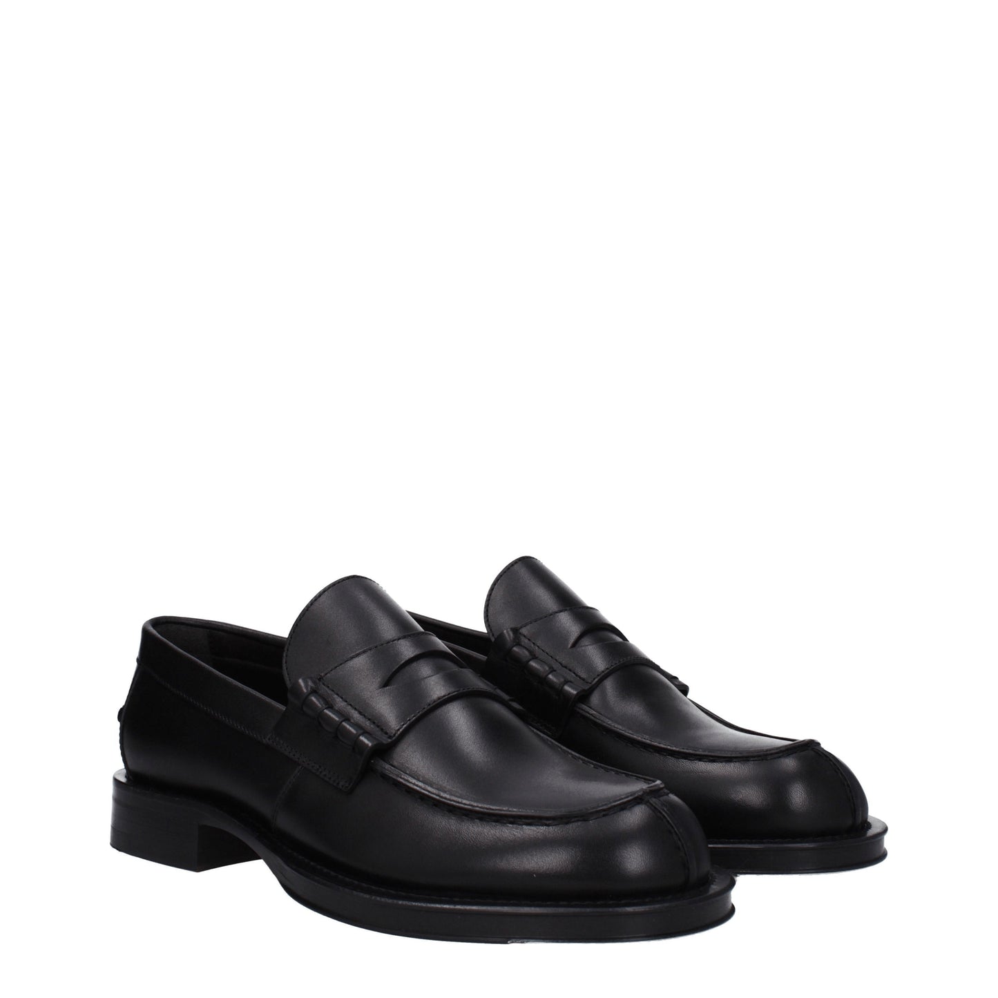 Lanvin Men's Loafers in Leather Black