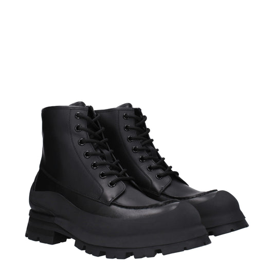 Alexander McQueen Men's Ankle Boots Leather