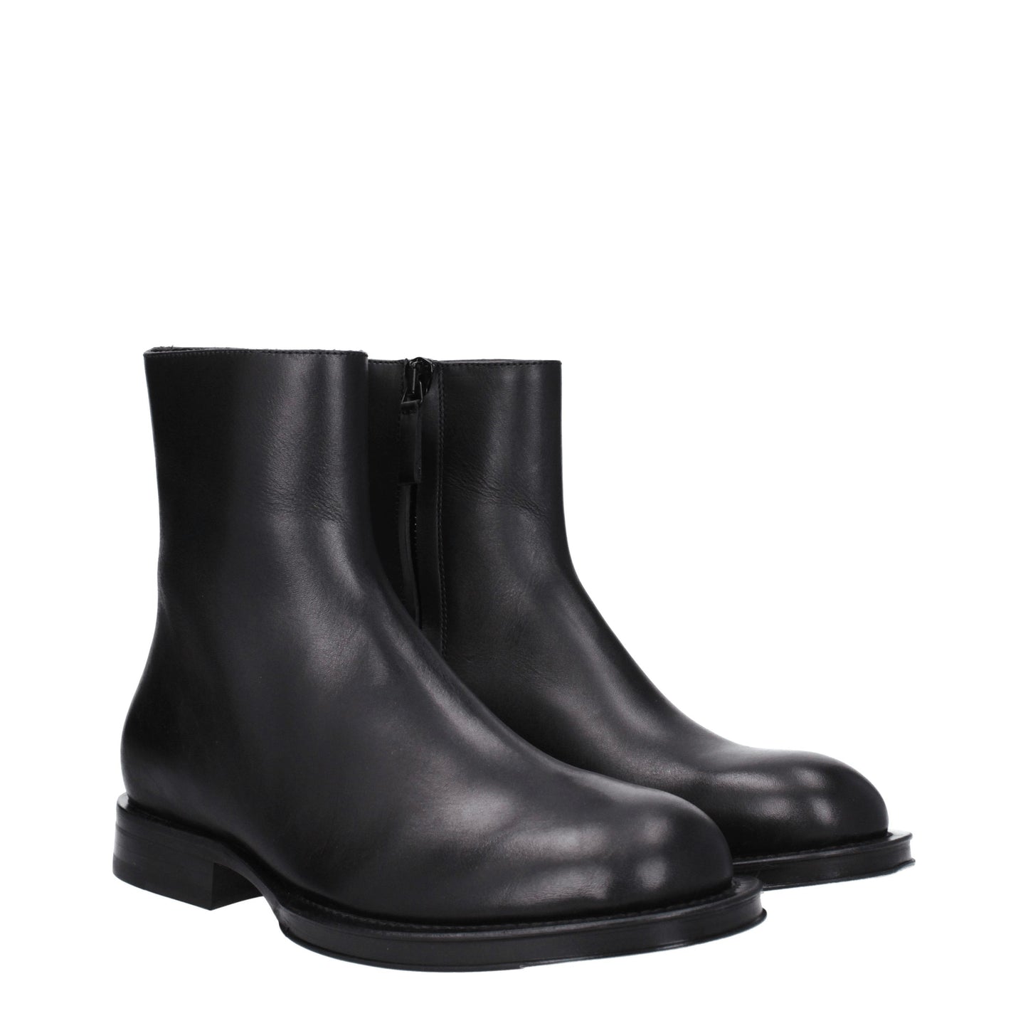 Lanvin Men's Boots in Leather Black