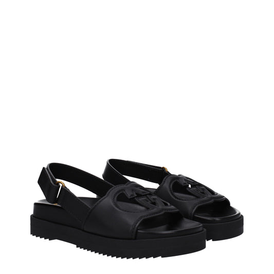 Gucci Women's Sandals in Leather Black