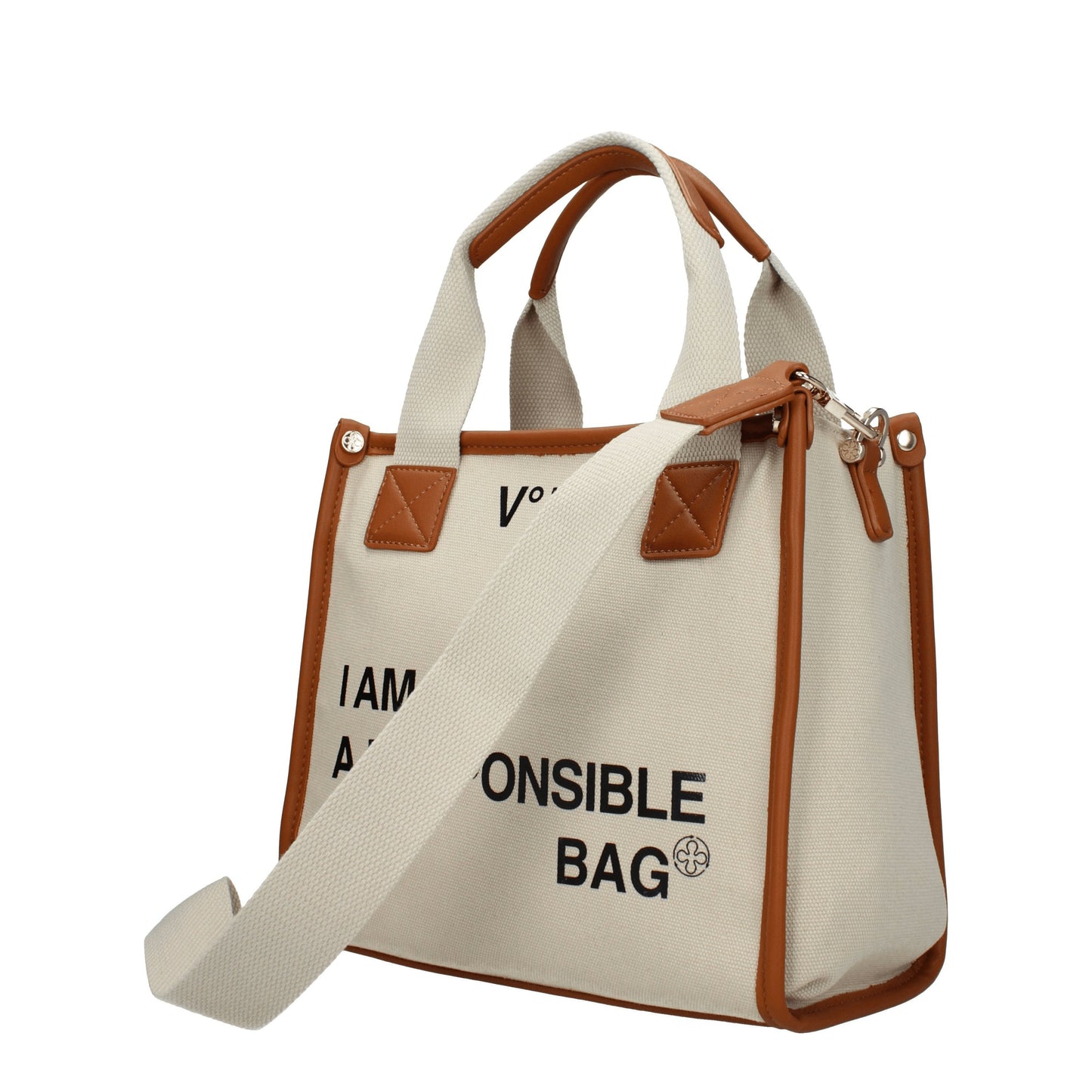 V°73 Handbags Women Fabric  Beige/Leather