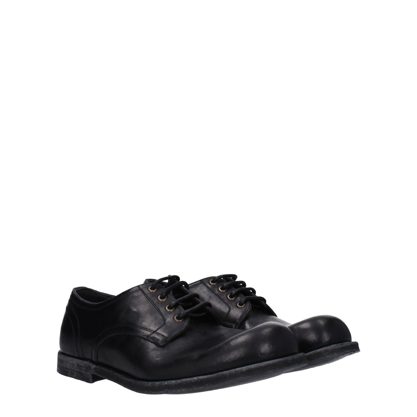 Dolce&Gabbana Men's Lace ups in Leather Black