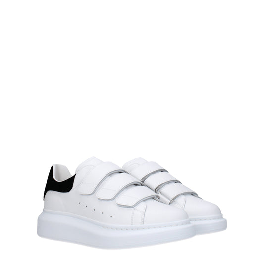 Alexander McQueen Women's Sneakers in Leather White/Black