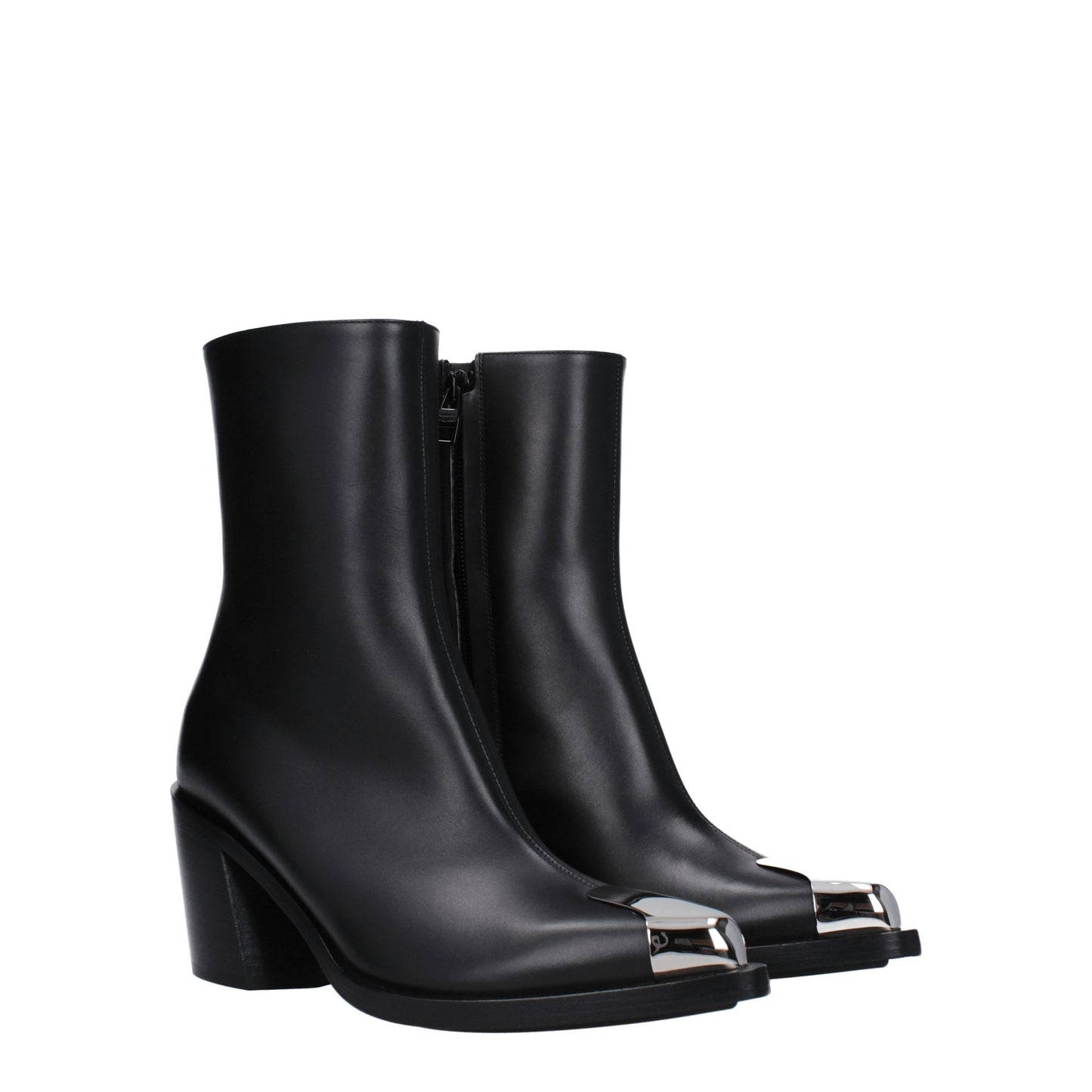 Alexander McQueen Women's Boots in Leather Black