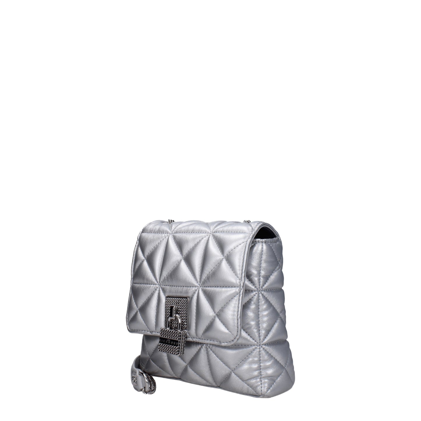 John Richmond Crossbody Bags Women Polyurethane Silver