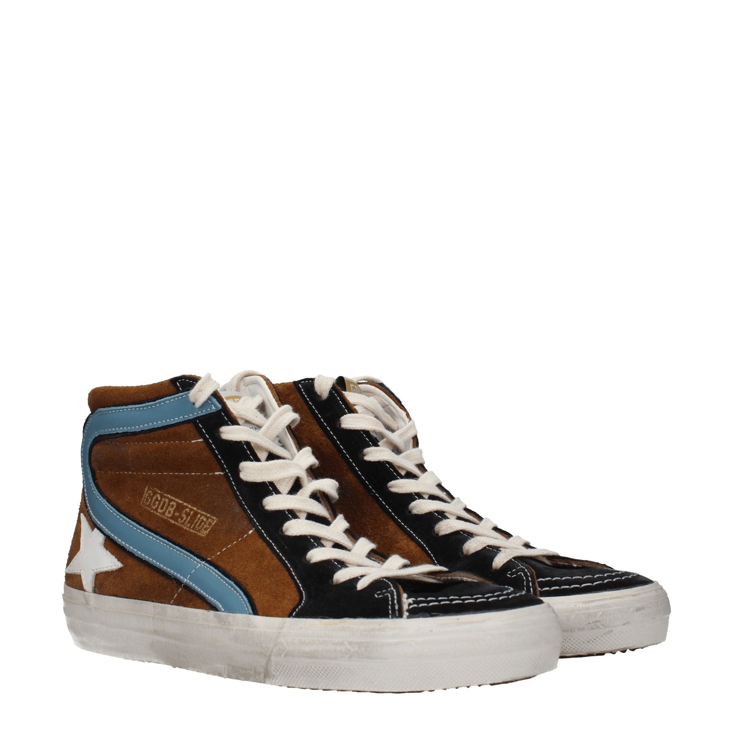 Golden Goose Men's Sneakers in Suede Brown/Black