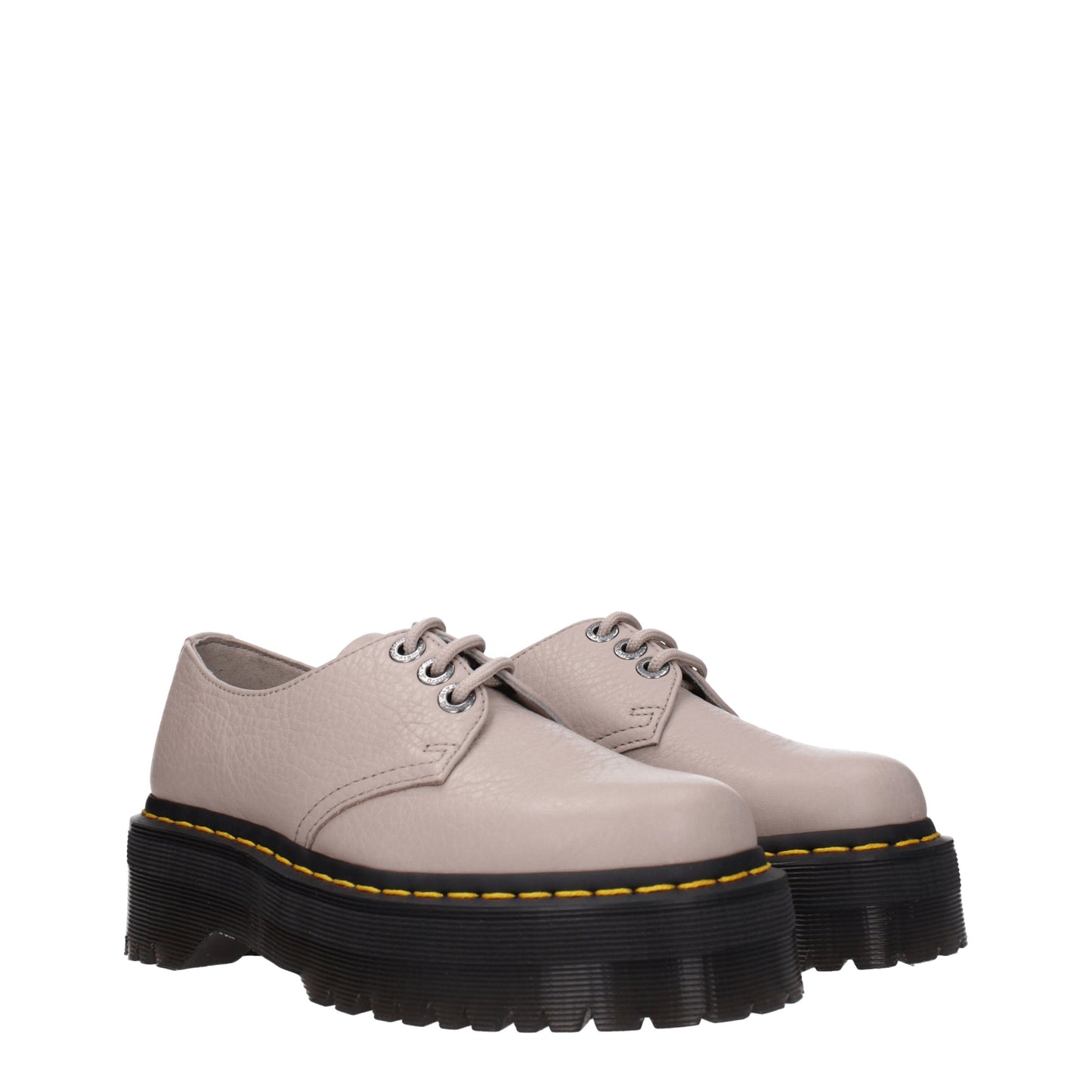 Dr. Martens Women's Lace ups in Leather Gray/Taupe