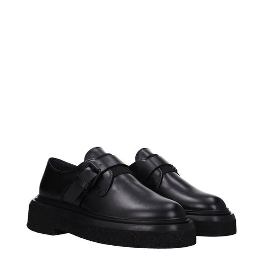 Max Mara Women's Lace ups in Leather Black