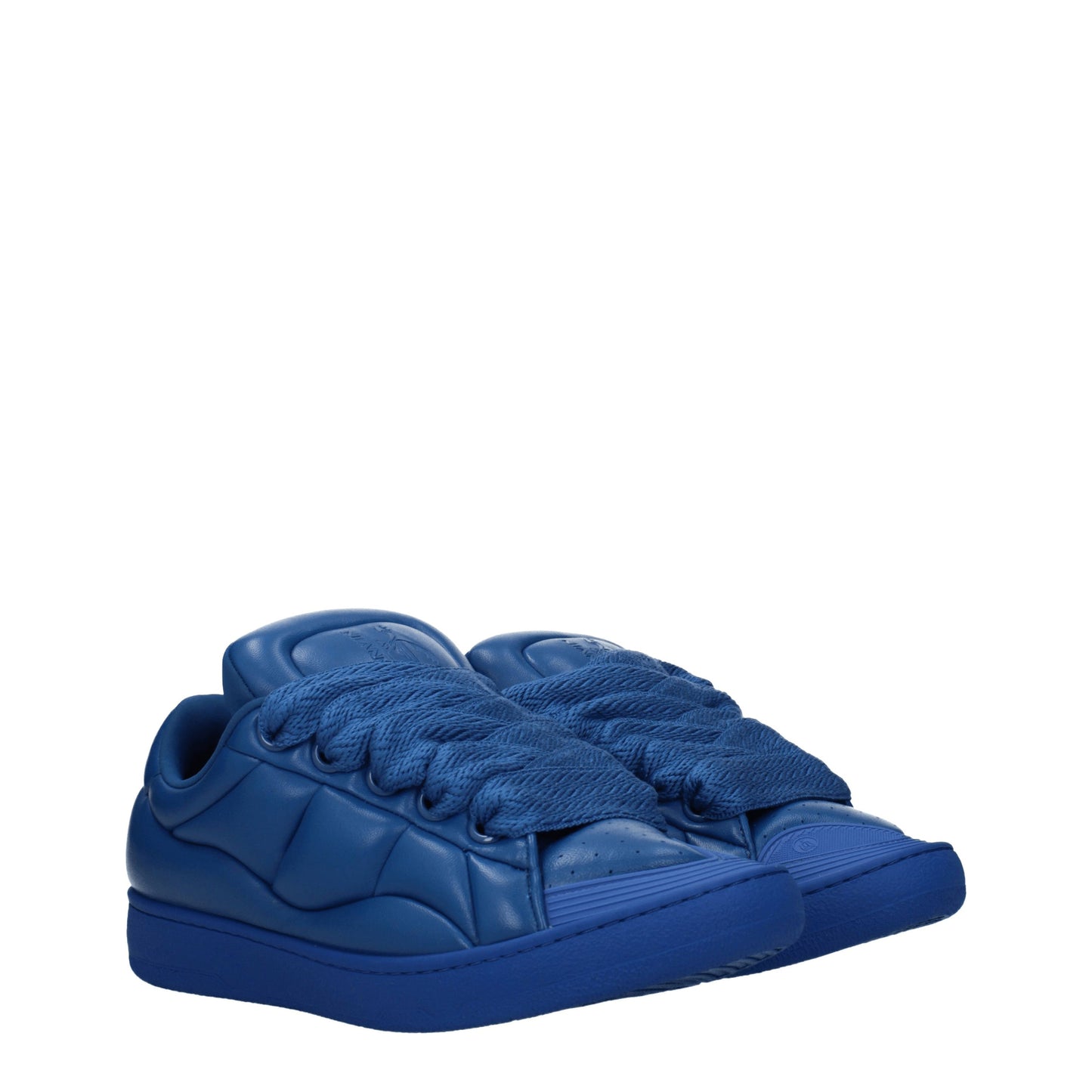 Lanvin Men's Sneakers in Leather Blue