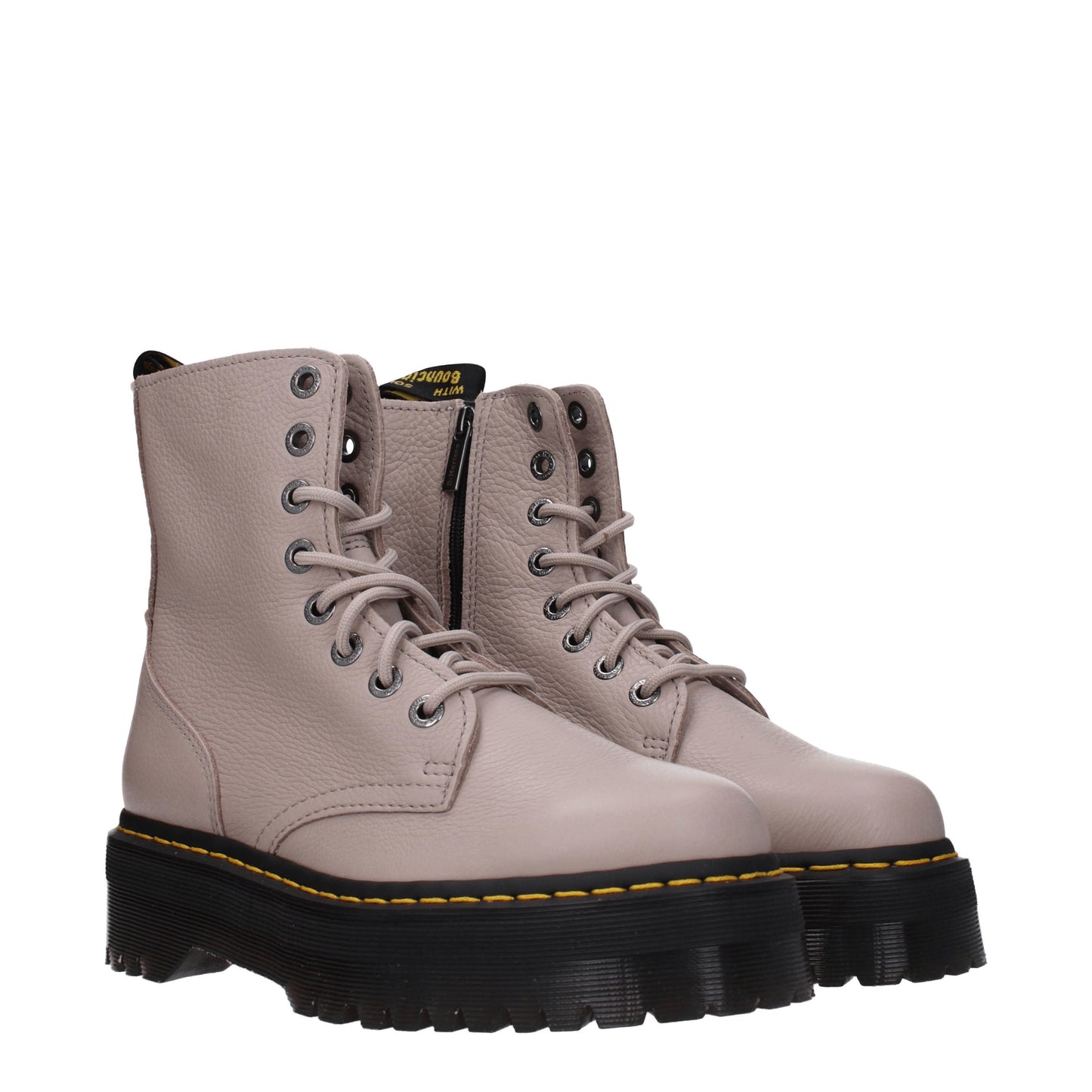 Dr. Martens Women's Boots in Leather Pink/Taupe