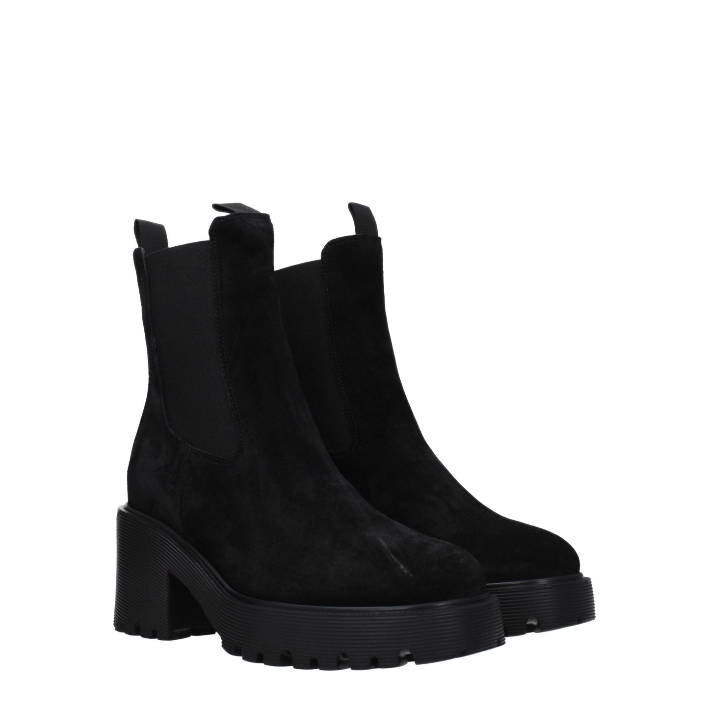 Hogan Women's Boots in Suede Black