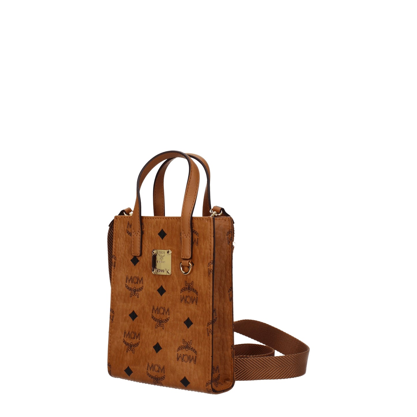 MCM Handbags Women Leather Brown/Cognac