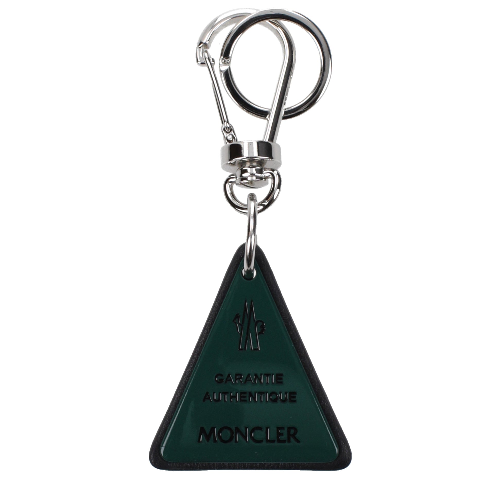 Moncler Keychain Men Metal Green