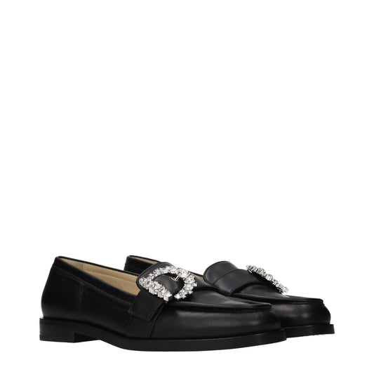 Jimmy Choo Loafers Women Leather Black