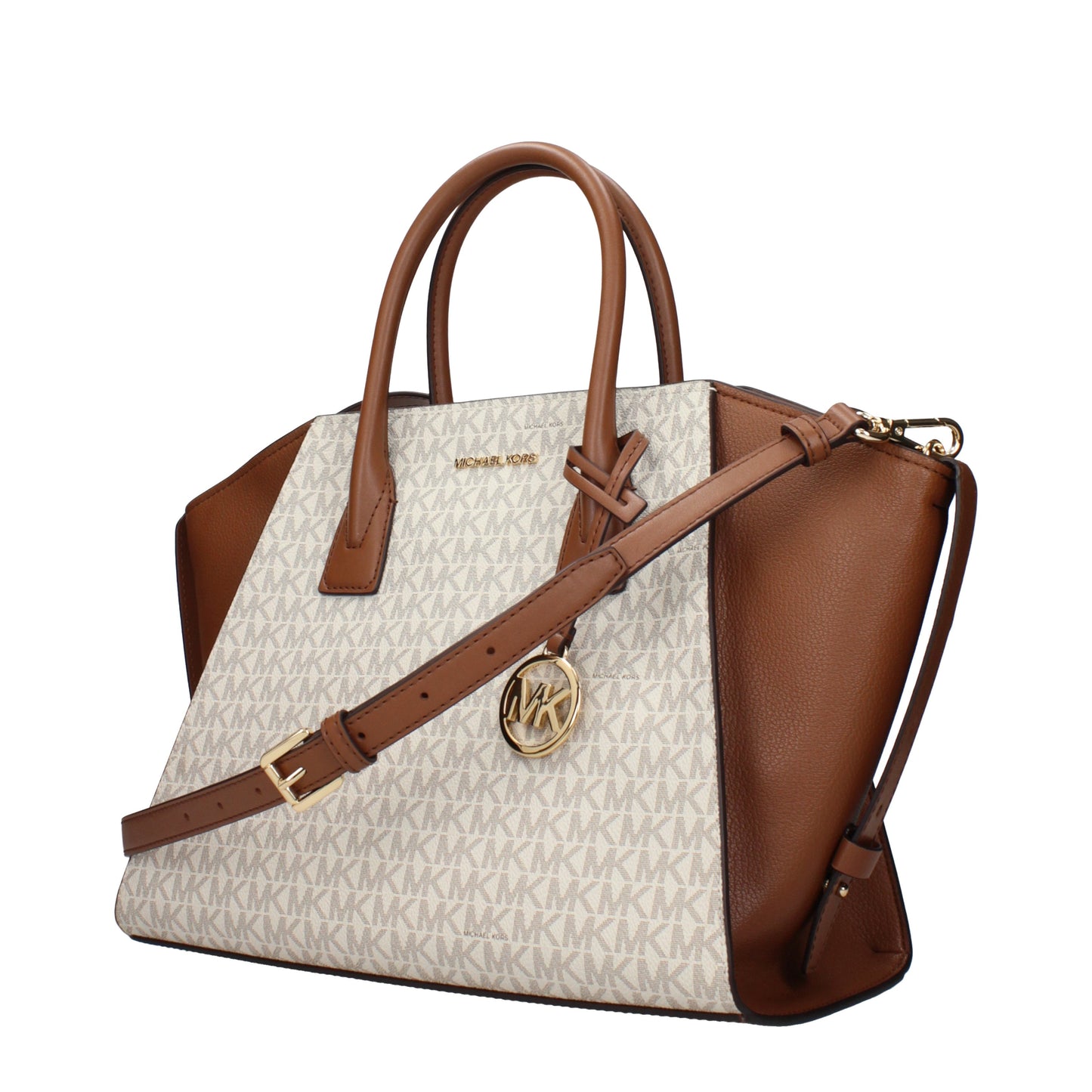 Michael Kors Handbags Women Fabric  Beige/Luggage