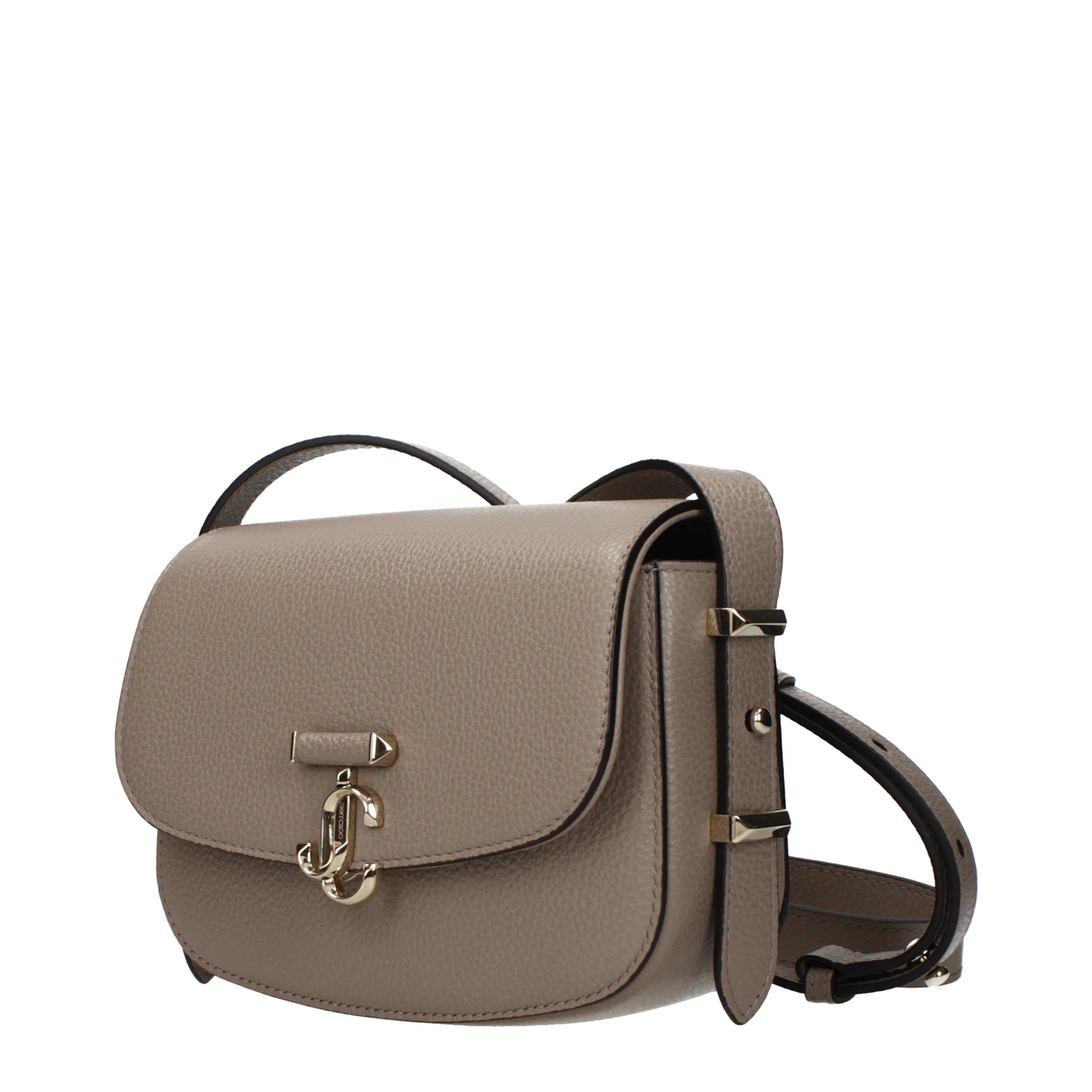 Jimmy Choo Crossbody Bags Women Leather Gray/Taupe