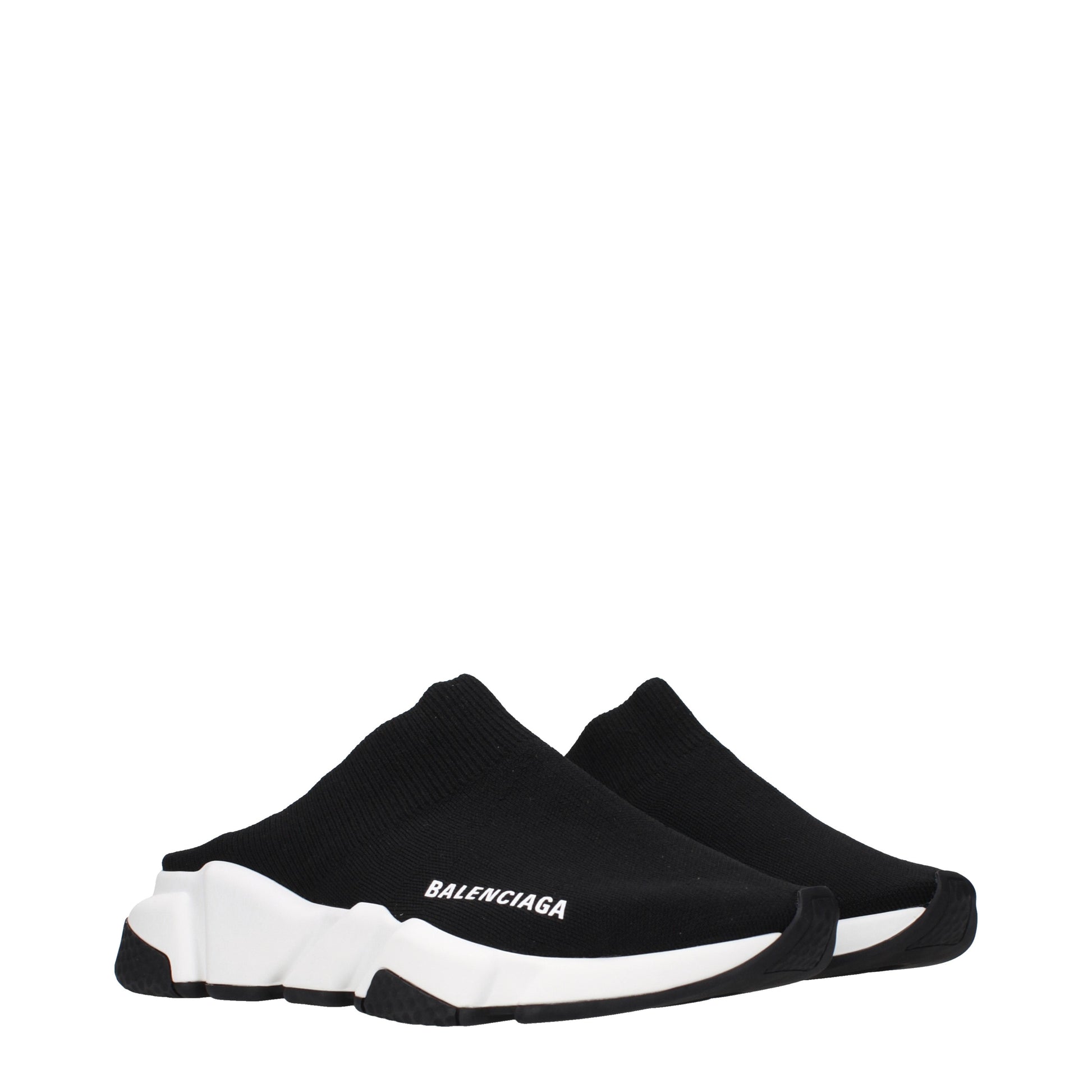Balenciaga Slippers and Clogs Women Fabric  Black
