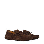 Tod's Loafers Men Suede Brown