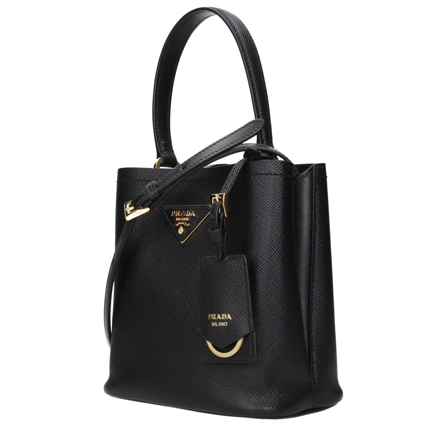 Prada Handbags Women Leather Black