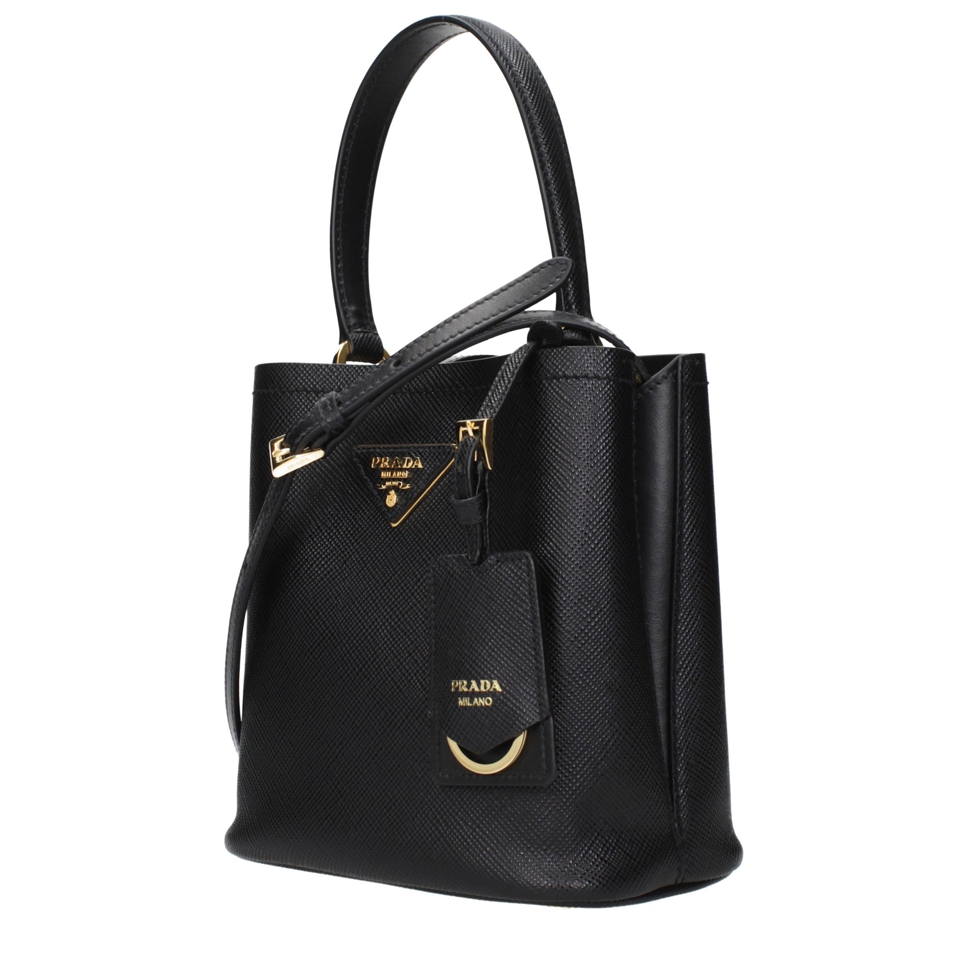 Prada Handbags Women Leather Black